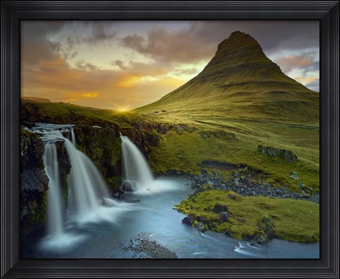 Framed 3 Waterfalls Print
