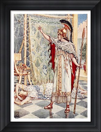Framed She Turned Into ASpider Print