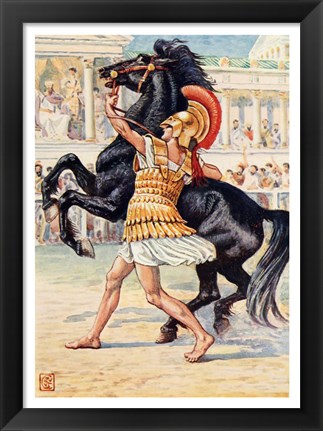 Framed Alexander the Great in the Olympic Games Print