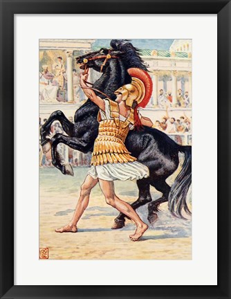 Framed Alexander the Great in the Olympic Games Print