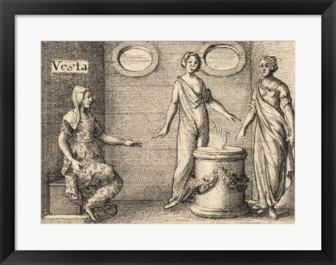 Framed Greek Gods Vesta Print