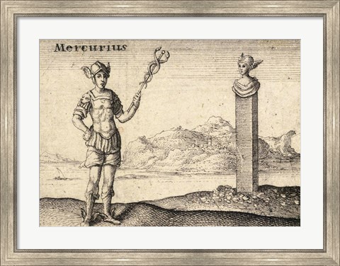 Framed Greek God Mercury Print