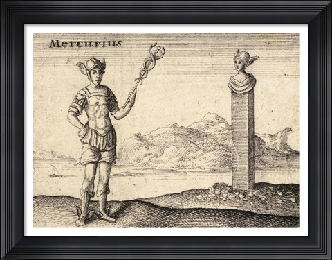 Framed Greek God Mercury Print
