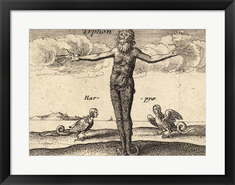 Framed Greek Gods Tryphon Print