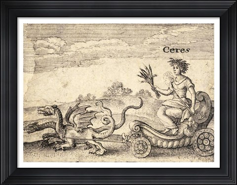 Framed Greek God Ceres Print