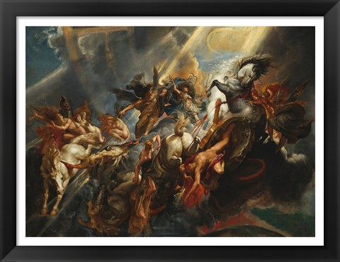 Framed Fall of Phaeton Print