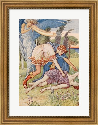 Framed Wind God Sent A Gust From The South Print