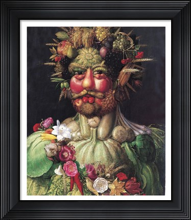 Framed Holy Roman Emperor Rudolf II as Vertumnus Print