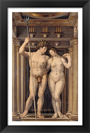 Framed Neptune and Amphitrite Print