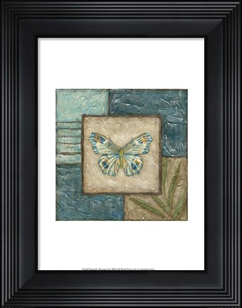 Framed Butterfly Montage II Print