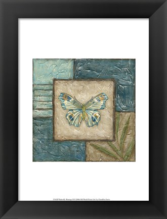 Framed Butterfly Montage II Print