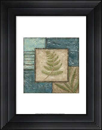 Framed Fern Montage II Print