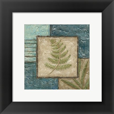 Framed Fern Montage II Print