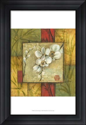 Framed Asian Orchid Montage I Print