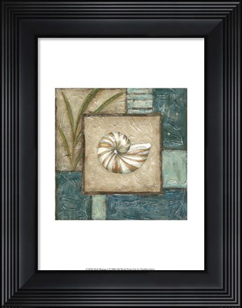 Framed Shell Montage I Print