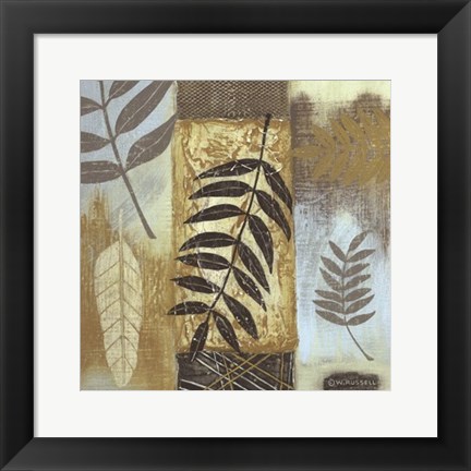 Framed Patterns of Nature I Print