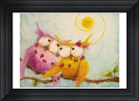 Framed Hoo&#39;s Bound by Love Print