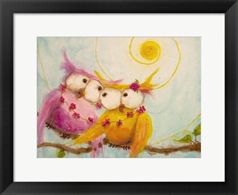 Framed Hoo&#39;s Bound by Love Print