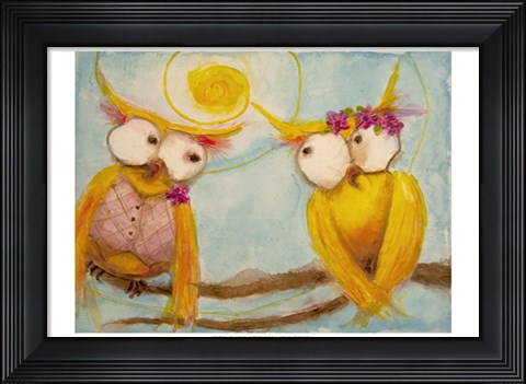 Framed Hoo&#39;s Branch for Two Print