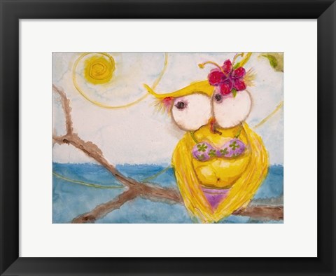 Framed Ms. Hoo in Paradise Print