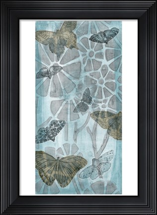 Framed Wings &amp; Petals I Print