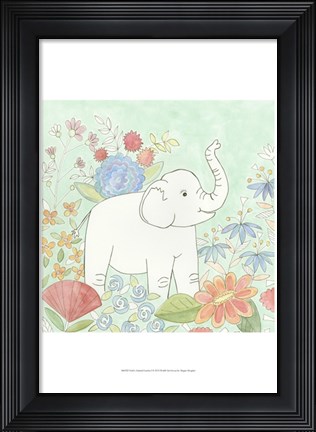 Framed Nick&#39;s Animal Garden I Print