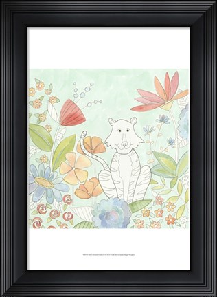 Framed Nick&#39;s Animal Garden II Print