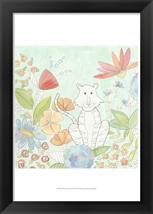 Framed Nick&#39;s Animal Garden II Print