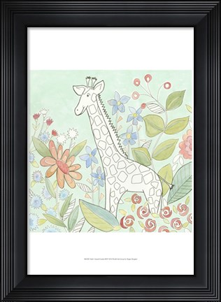 Framed Nick&#39;s Animal Garden III Print