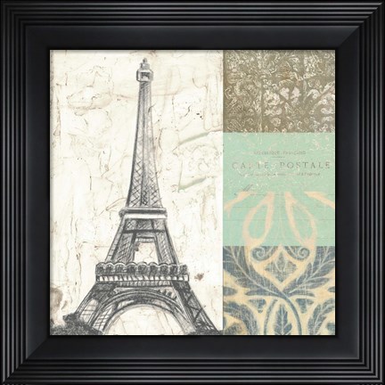 Framed Paris Tapestry I Print