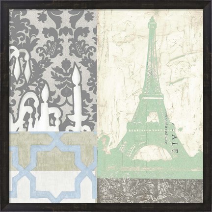 Framed Paris Tapestry II Print