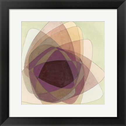 Framed Rose Facet I Print