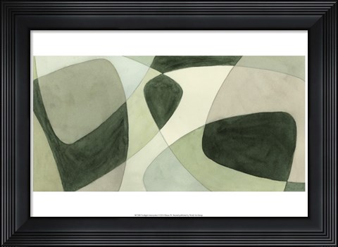 Framed Verdigris Intersection I Print