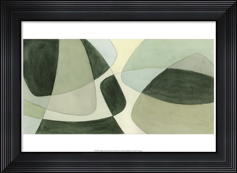 Framed Verdigris Intersection II Print