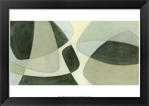 Framed Verdigris Intersection II Print