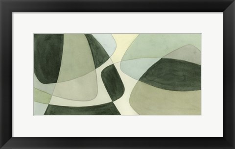 Framed Verdigris Intersection II Print