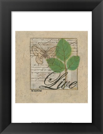 Framed Gentle Butterfly I Print