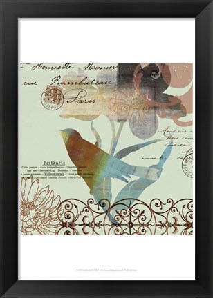 Framed Fanciful Bird II Print