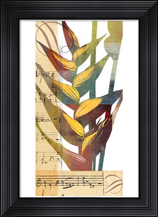 Framed Emeraude Opera I Print