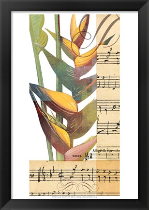 Framed Emeraude Opera II Print