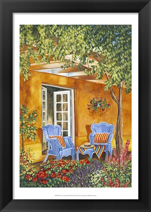 Framed Tuscan Veranda II Print