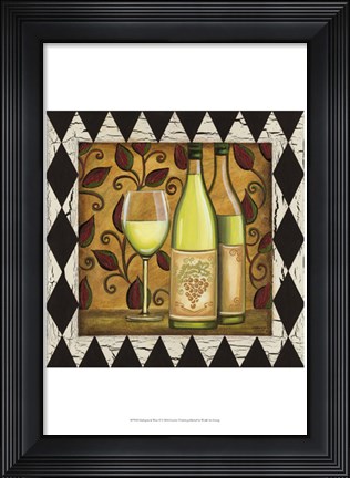 Framed Harlequin &amp; Wine II Print