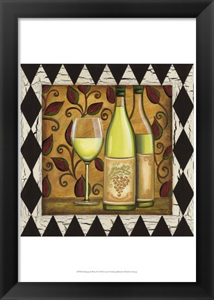 Framed Harlequin &amp; Wine II Print