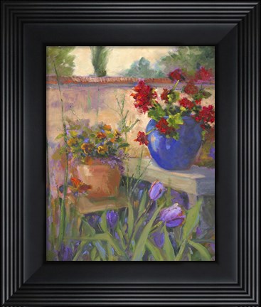 Framed Geranium Awakening Print