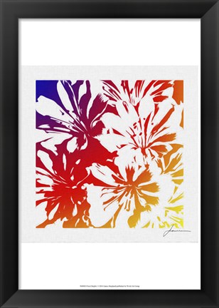 Framed Floral Brights I Print