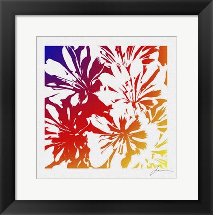 Framed Floral Brights I Print