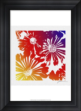 Framed Floral Brights II Print