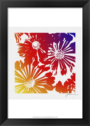 Framed Floral Brights II Print
