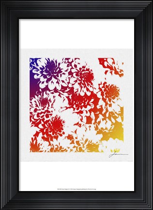Framed Floral Brights III Print