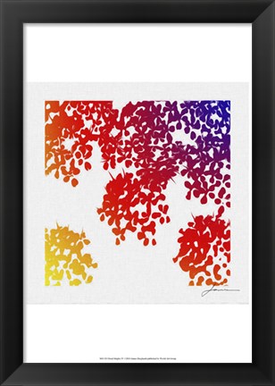 Framed Floral Brights IV Print